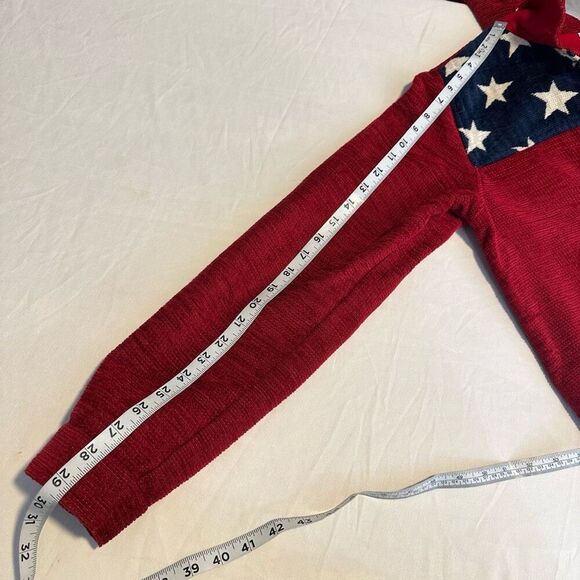 Coldwater Creek American Flag Tapestry Jacket Womens Medium Retro Americana - Picture 7 of 7